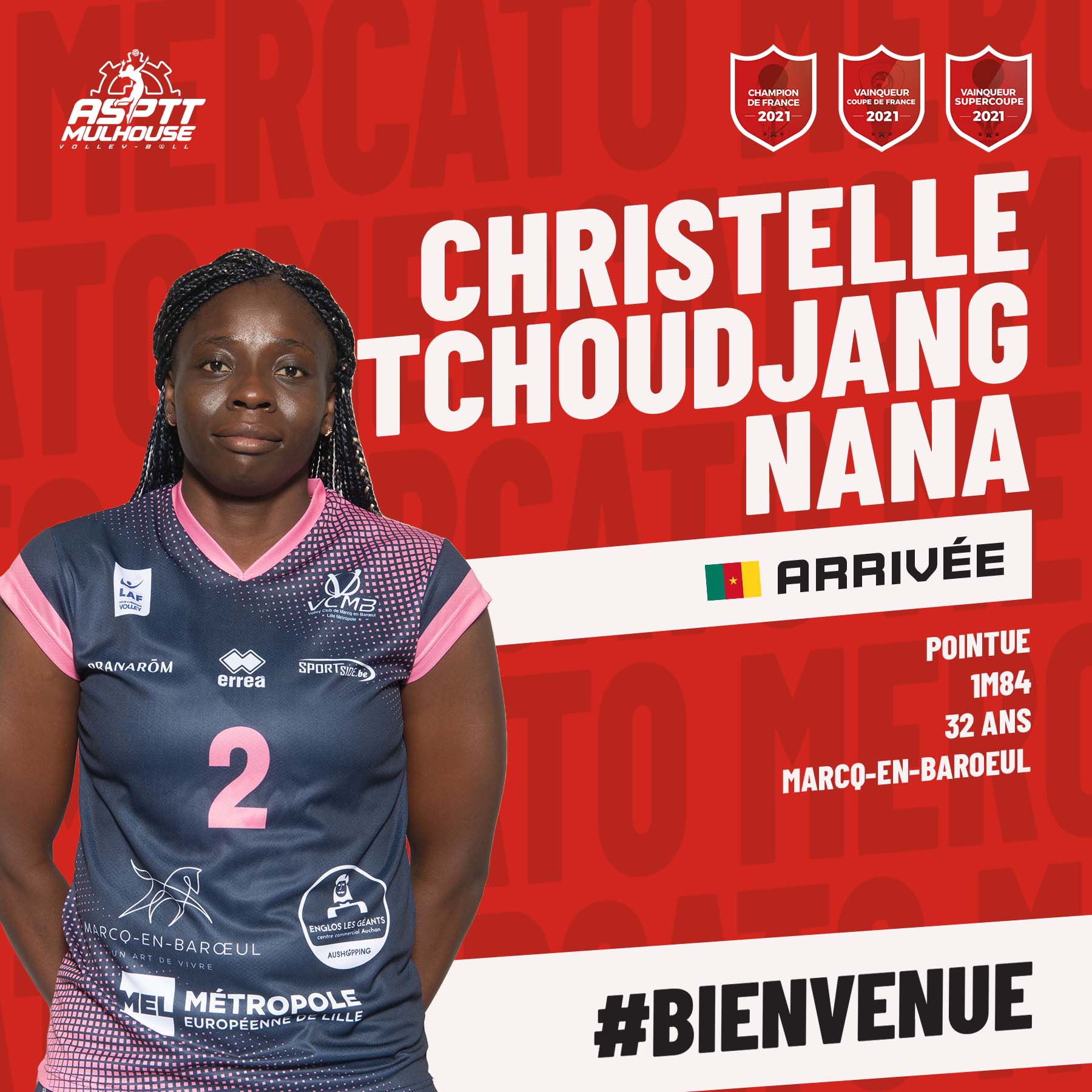 Christelle Nana Tchoudjang en renfort